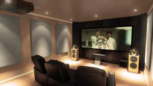 The Tribeca - Affordable Home Theater Interiors Acoustic Panels and Seating Indie Series Theaters - Tribecca